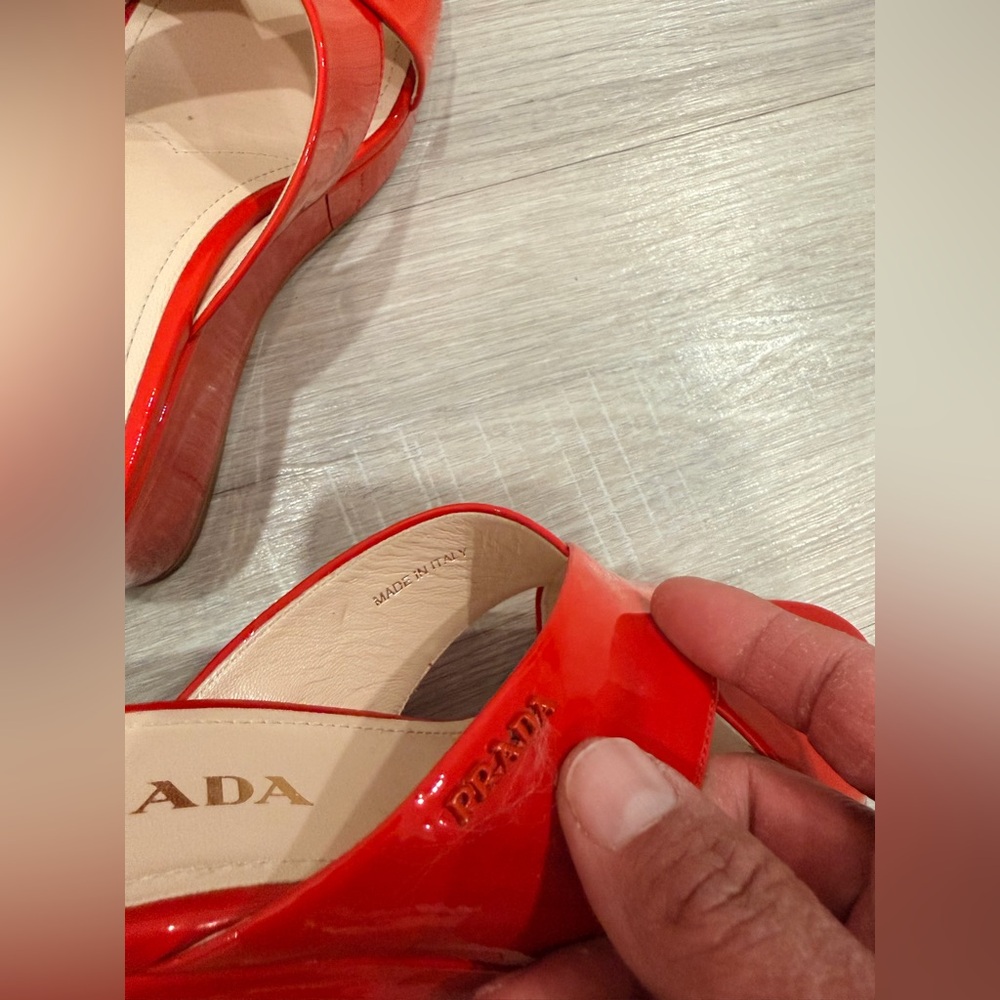 Prada Patent Leather Wedges - Picture 4 of 9